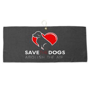 Save The Dogs Abolish The ATF Large Microfiber Waffle Golf Towel