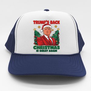 Santa Trump Dance Make Christmas Great Again Ugly Sweater Trucker Hat