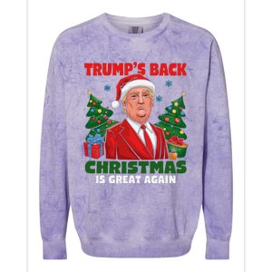 Santa Trump Dance Make Christmas Great Again Ugly Sweater Colorblast Crewneck Sweatshirt