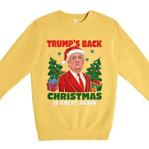 Santa Trump Dance Make Christmas Great Again Ugly Sweater Premium Crewneck Sweatshirt