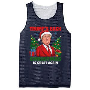 Santa Trump Dance Make Christmas Great Again Ugly Sweater Mesh Reversible Basketball Jersey Tank