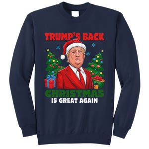 Santa Trump Dance Make Christmas Great Again Ugly Sweater Tall Sweatshirt