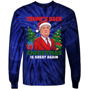 Santa Trump Dance Make Christmas Great Again Ugly Sweater Tie-Dye Long Sleeve Shirt