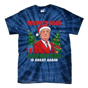 Santa Trump Dance Make Christmas Great Again Ugly Sweater Tie-Dye T-Shirt