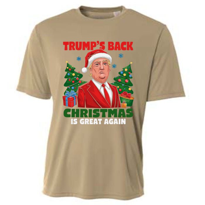 Santa Trump Dance Make Christmas Great Again Ugly Sweater Cooling Performance Crew T-Shirt