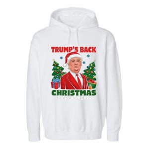 Santa Trump Dance Make Christmas Great Again Ugly Sweater Garment-Dyed Fleece Hoodie