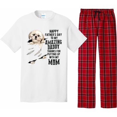 Shih Tzu Dad Happy Fathers Day To My Amazing Daddy Dog Pajama Set