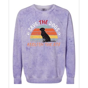 Save The Dogs Abolish The Atf Colorblast Crewneck Sweatshirt