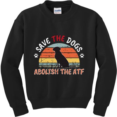 Save The Dogs Abolish The Atf Kids Sweatshirt