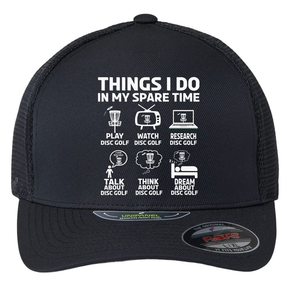Stupid Tree Disc Golf Funny Gift Frisbee Vintage Flexfit Unipanel Trucker Cap
