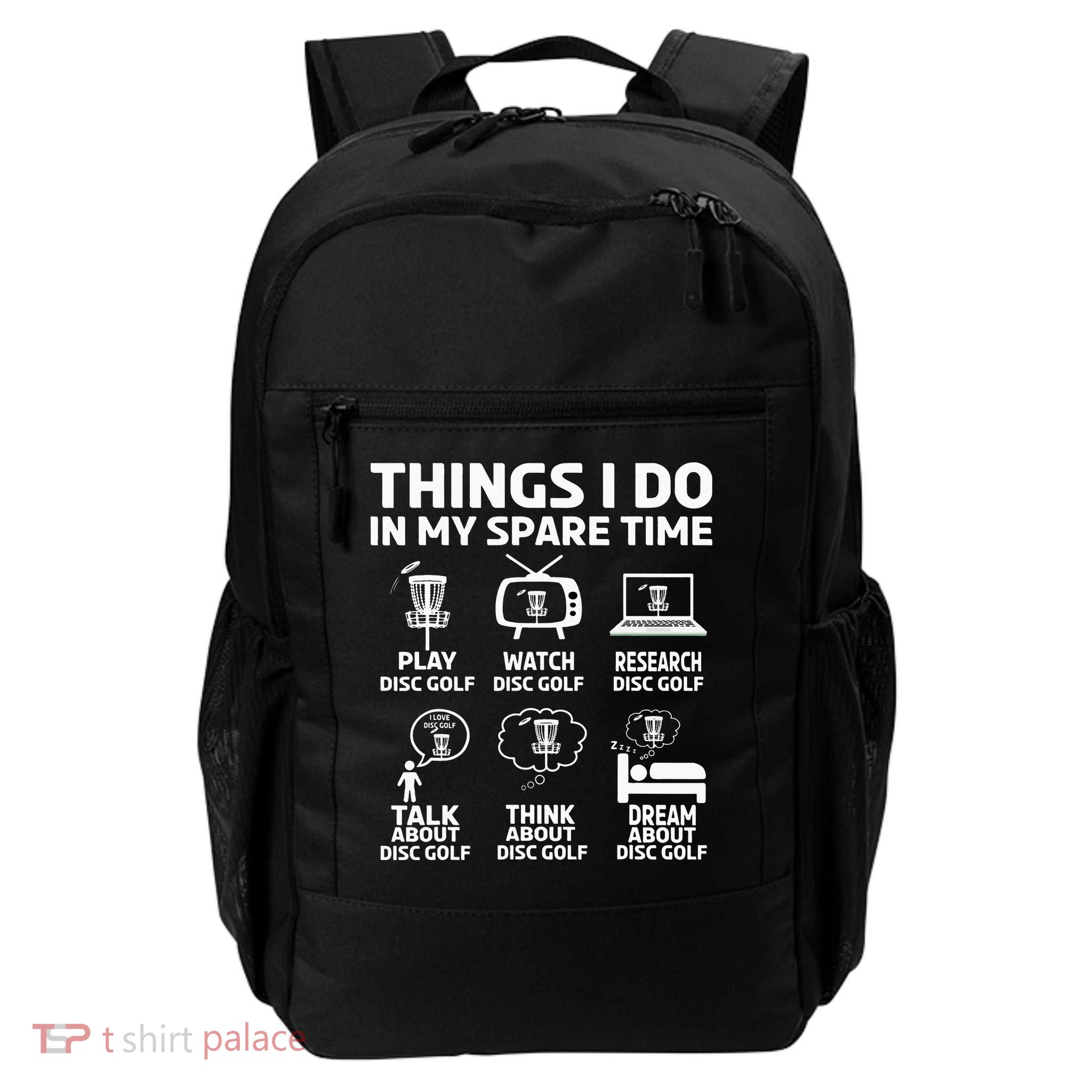 Stupid Tree Disc Golf Funny Gift Frisbee Vintage Backpack