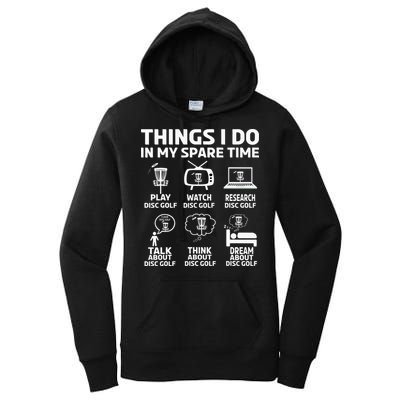 Stupid Tree Disc Golf Funny Gift Frisbee Vintage Women's Pullover Hoodie