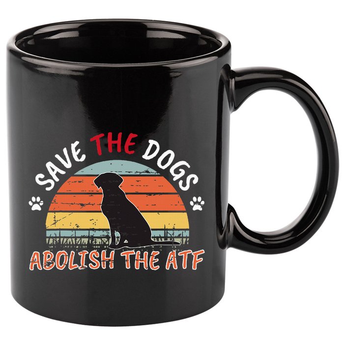 Save The Dogs Abolish The Atf 11oz C Handle Ceramic Mug