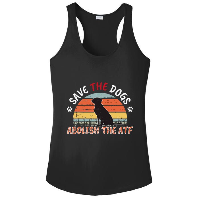 Save The Dogs Abolish The Atf Ladies PosiCharge Competitor Racerback Tank