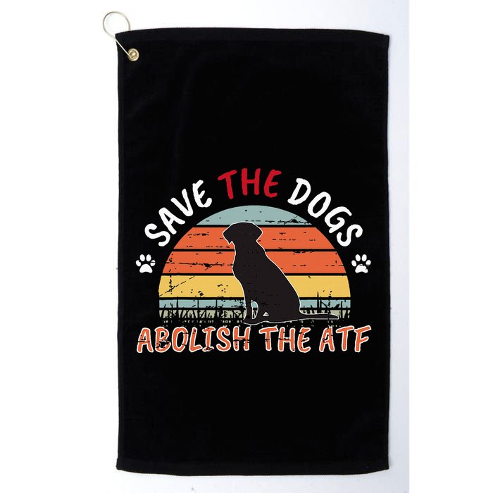 Save The Dogs Abolish The Atf Golf Towel
