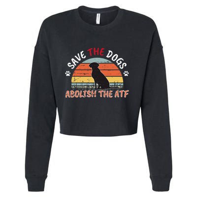 Save The Dogs Abolish The Atf Cropped Pullover Crew