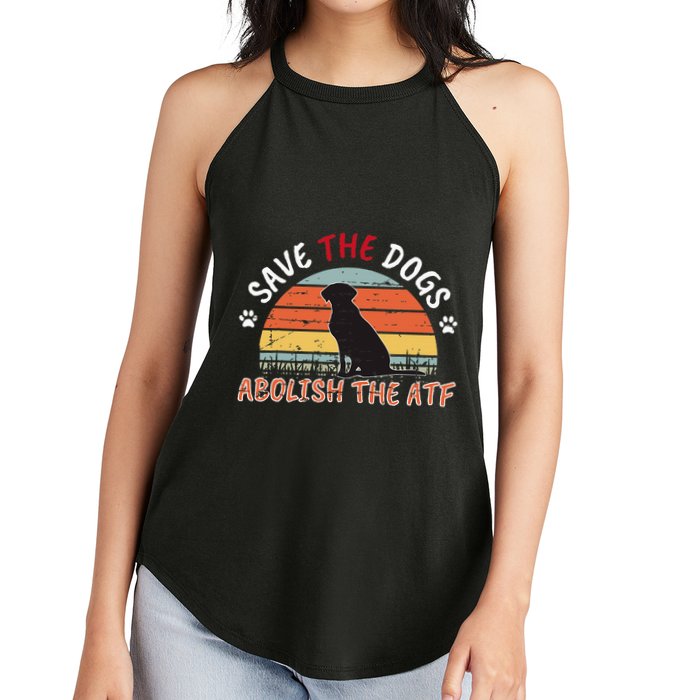 Save The Dogs Abolish The Atf Women's Perfect Tri Rocker Tank