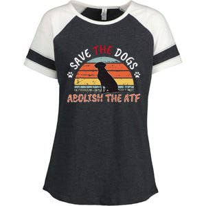 Save The Dogs Abolish The Atf Enza Ladies Jersey Colorblock Tee