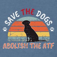 Save The Dogs Abolish The Atf Garment-Dyed Sweatshirt