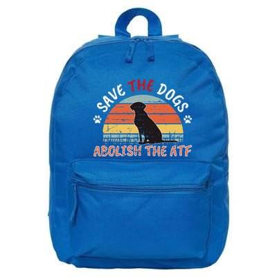 Save The Dogs Abolish The Atf 16 in Basic Backpack