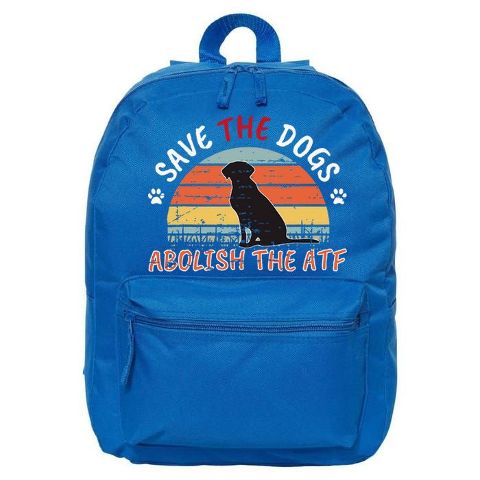 Save The Dogs Abolish The Atf 16 in Basic Backpack