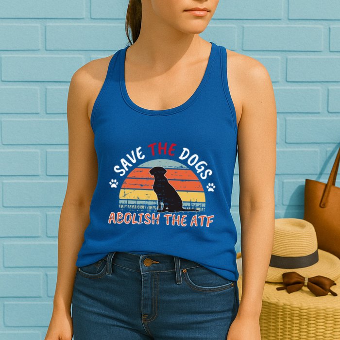 Save The Dogs Abolish The Atf Womens Tank Top