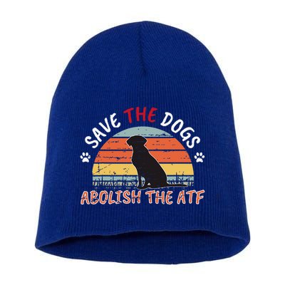 Save The Dogs Abolish The Atf Short Acrylic Beanie