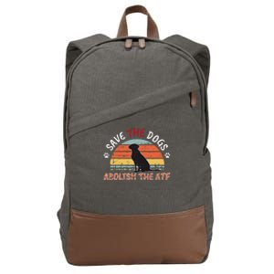 Save The Dogs Abolish The Atf Cotton Canvas Backpack