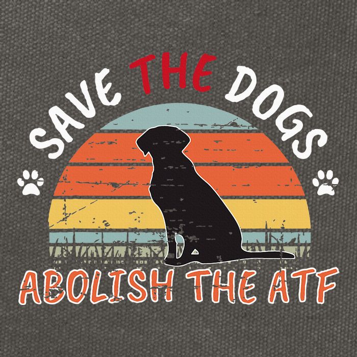Save The Dogs Abolish The Atf Cotton Canvas Backpack