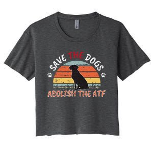 Save The Dogs Abolish The Atf Women's Crop Top Tee