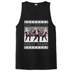 Santa Trump Dance Make Christmas Great Again Ugly Sweater PosiCharge Competitor Tank