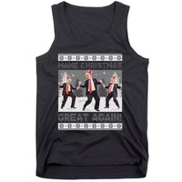 Santa Trump Dance Make Christmas Great Again Ugly Sweater Tank Top