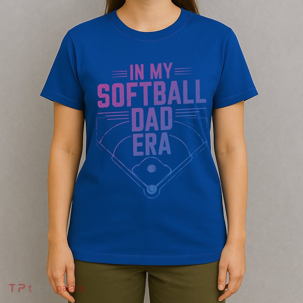 Softball Team Dad In My Softball Dad Era Softball Dad Pride Gift T-Shirt