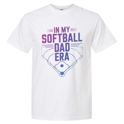 Softball Team Dad In My Softball Dad Era Softball Dad Pride Gift Garment-Dyed Heavyweight T-Shirt