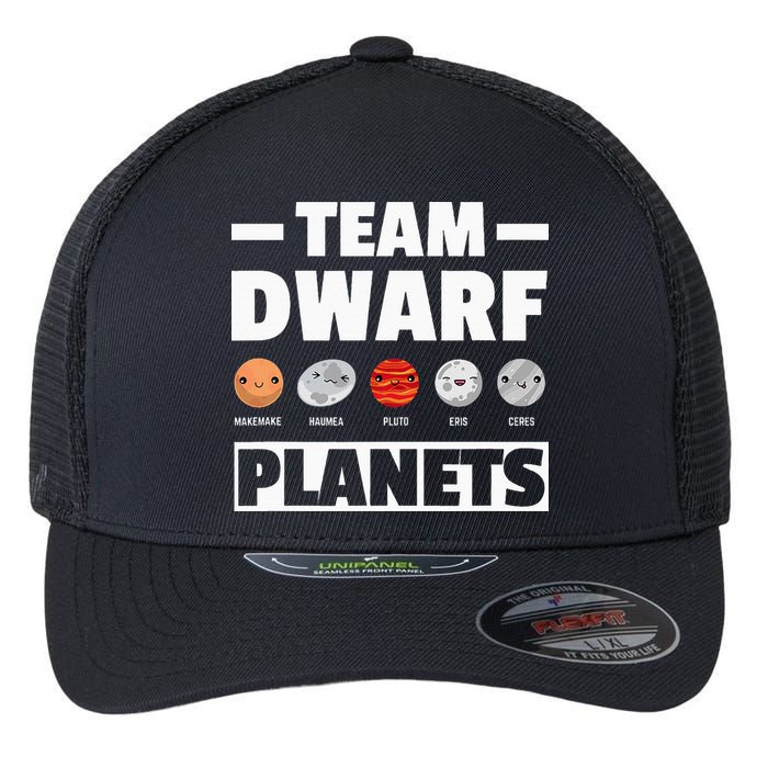 Space Team Dwarf Planets For Adults And Astronomy Flexfit Unipanel Trucker Cap
