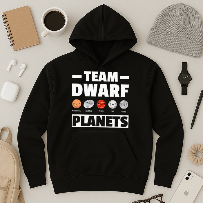 Space Team Dwarf Planets For Adults And Astronomy Hoodie