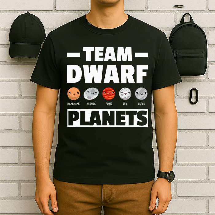 Space Team Dwarf Planets For Adults And Astronomy T-Shirt