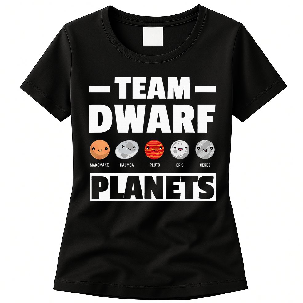 Space Team Dwarf Planets For Adults And Astronomy Womens T-Shirt