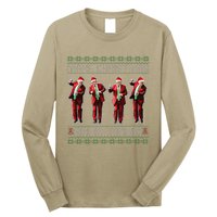 Santa Trump Dance Make Christmas Great Again Ugly Sweater Long Sleeve Shirt