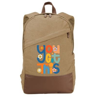 State Testing Day Motivational Teacher Groovy You Got This Cotton Canvas Backpack