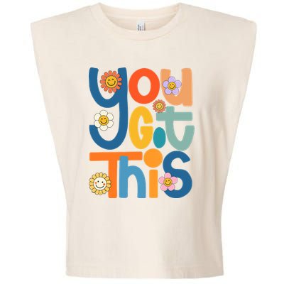 State Testing Day Motivational Teacher Groovy You Got This Garment-Dyed Women's Muscle Tee