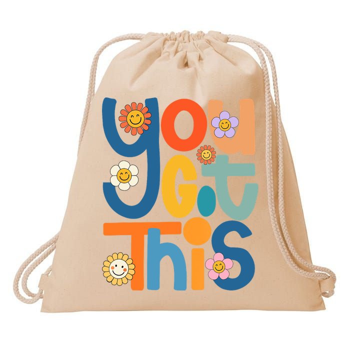 State Testing Day Motivational Teacher Groovy You Got This Drawstring Bag
