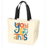 State Testing Day Motivational Teacher Groovy You Got This Zip Tote Bag