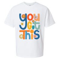 State Testing Day Motivational Teacher Groovy You Got This Sueded Cloud Jersey T-Shirt