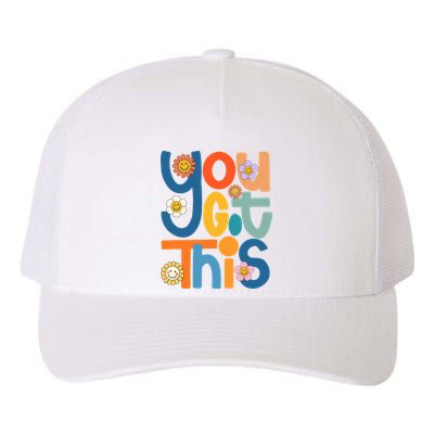 State Testing Day Motivational Teacher Groovy You Got This Yupoong Adult 5-Panel Trucker Hat