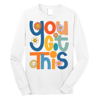 State Testing Day Motivational Teacher Groovy You Got This Long Sleeve Shirt
