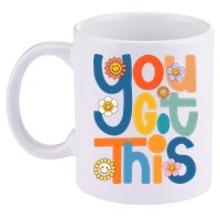 State Testing Day Motivational Teacher Groovy You Got This 11oz C Handle Ceramic Mug