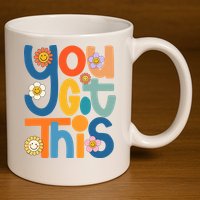 State Testing Day Motivational Teacher Groovy You Got This 11oz C Handle Ceramic Mug