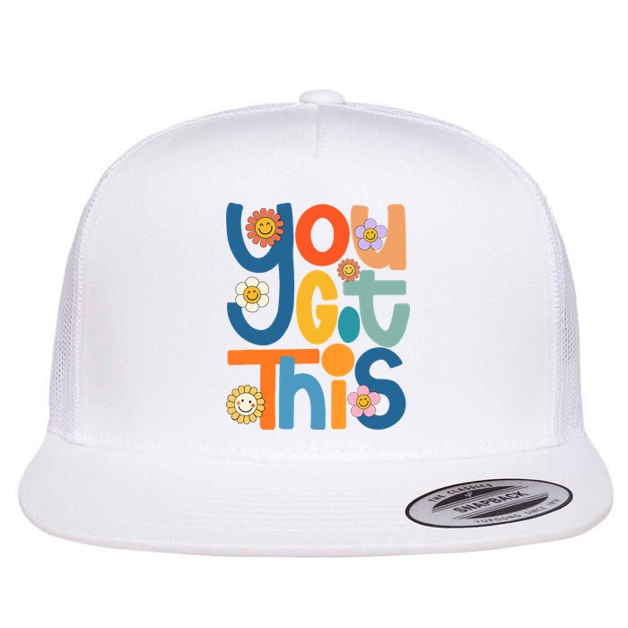 State Testing Day Motivational Teacher Groovy You Got This Flatbill Hat