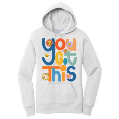 State Testing Day Motivational Teacher Groovy You Got This Women's Pullover Hoodie